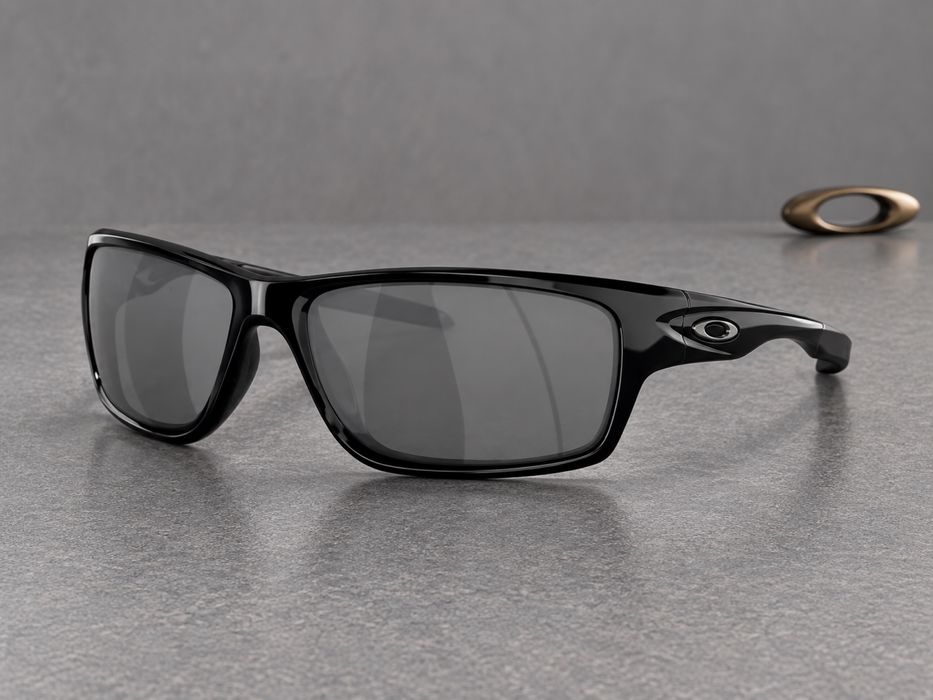 Oakley Canteen — Polished Black / Black Iridium Polarized