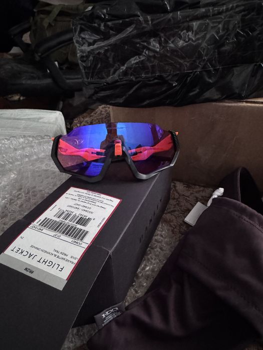 Oakley Flight Jacket Matte Black / Neon Orange + Prizm Trail ОРИГІНАЛ — фото 7