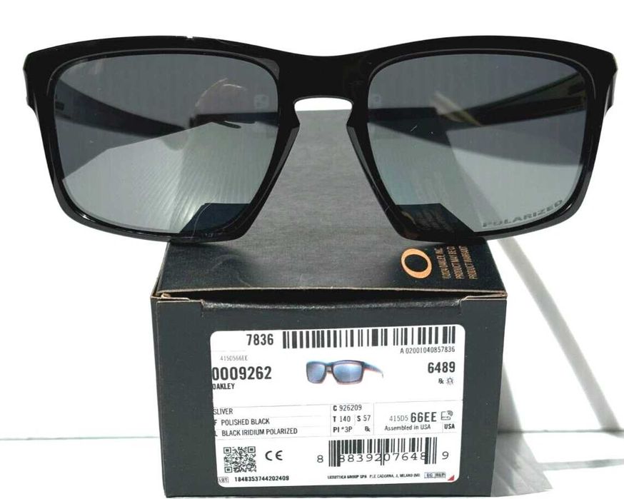 Oakley Sliver — Polished Black / Black Iridium Polarized ОРИГІНАЛ ФОП — фото 4