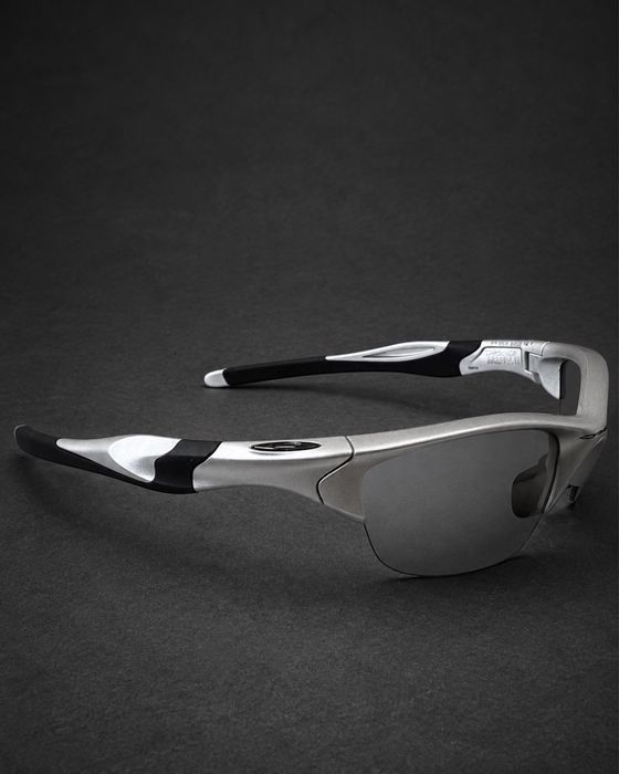 БЕЗ КОРОБКИ! Oakley Half Jacket 2.0 Low Bridge Fit Silver / Slate Iridium  оригінал — фото 2