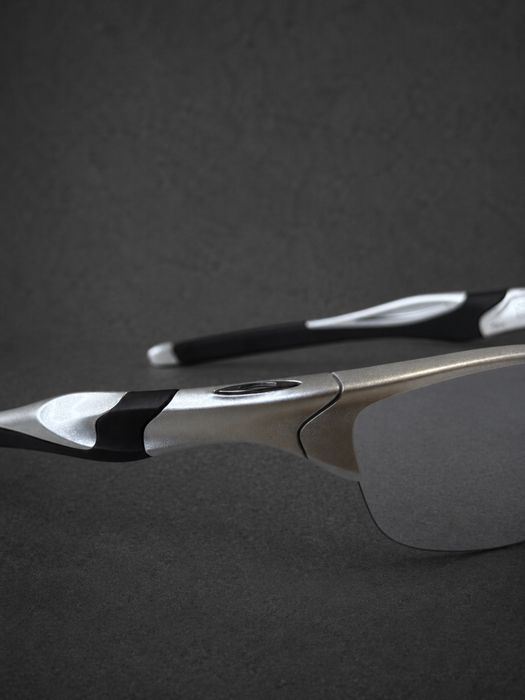 БЕЗ КОРОБКИ! Oakley Half Jacket 2.0 Low Bridge Fit Silver / Slate Iridium  оригінал — фото 4
