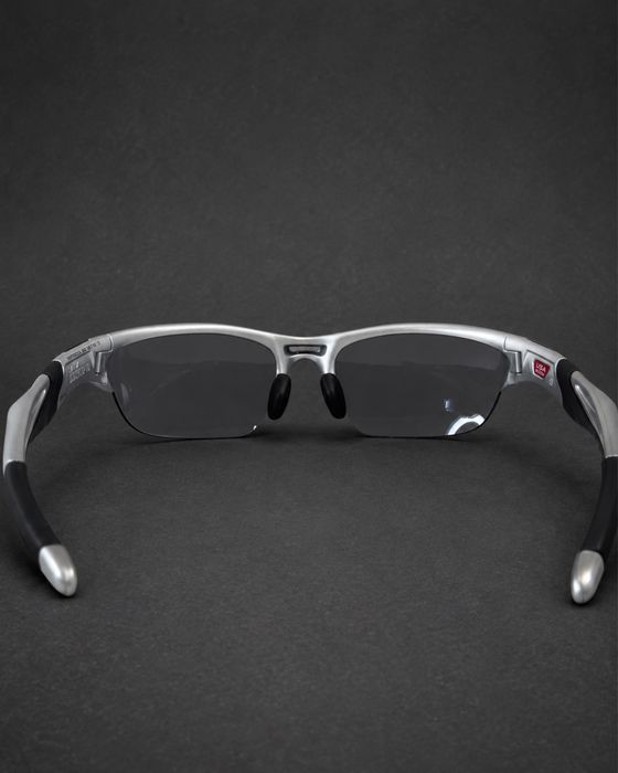 БЕЗ КОРОБКИ! Oakley Half Jacket 2.0 Low Bridge Fit Silver / Slate Iridium  оригінал — фото 5
