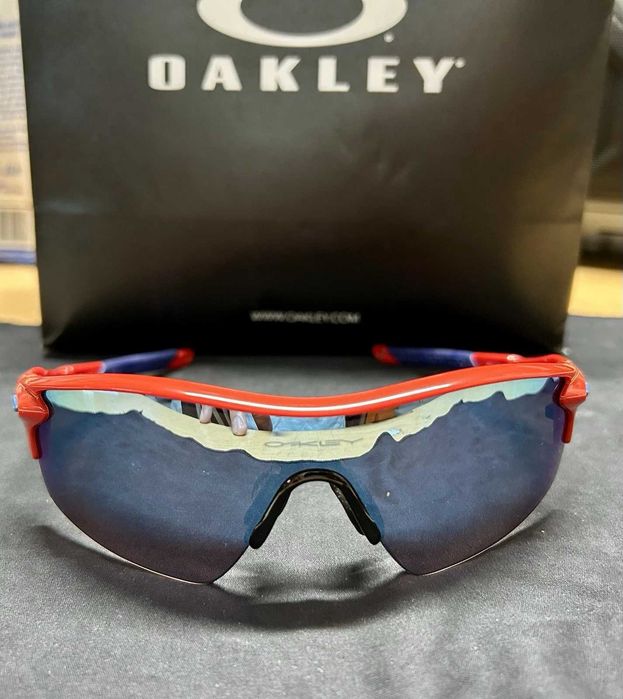 OAKLEY Custom Radarlock Red Frame with Deep Water Polarized Lens оригінал ФОП — фото 4