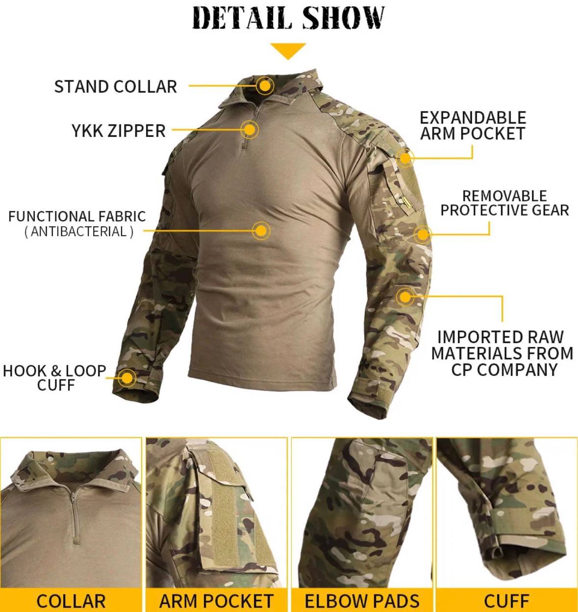Військова форма ОРИГІНАЛ EmersonGear G3 з наконінниками в комплекті — фото 4