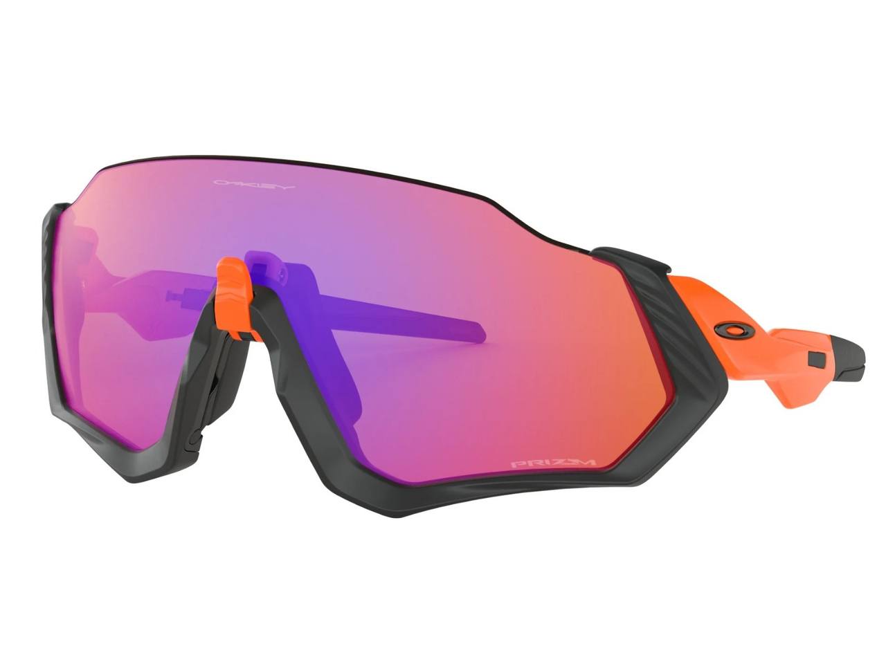 Oakley Flight Jacket Matte Black / Neon Orange + Prizm Trail